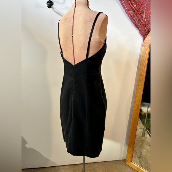 Laundry by Shelli Segal Vintage black sweetheart spaghetti strap dress size 4 - Picture 2 of 15